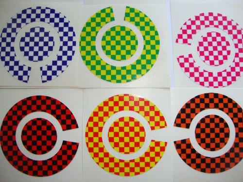 New check bowls stickers - bowls,