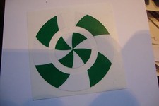 16 GREEN AND WHITE  CROWN