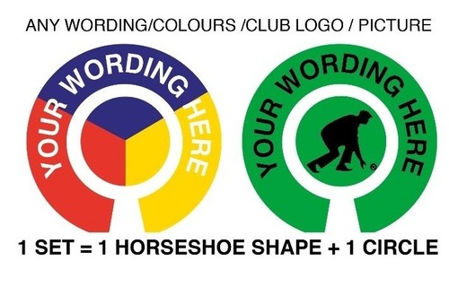 Personalised bowls stickers - stickers, 1"
