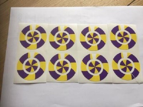 Crown green bowls stickers - 16,