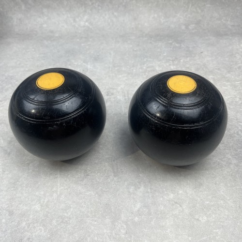 Pair crown green bowls - pair,